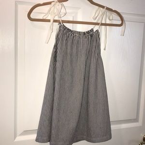 self tie stripe tank top